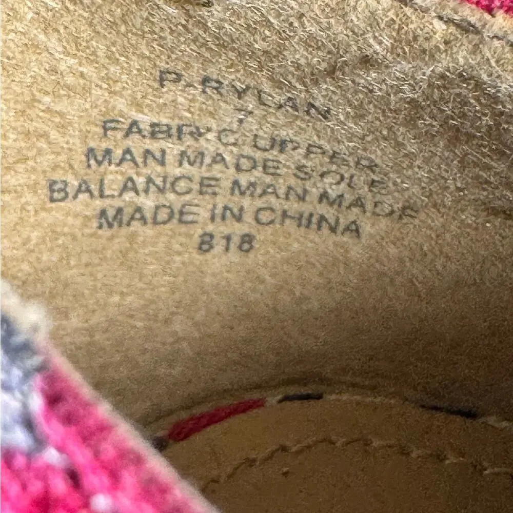 Steve Madden P-Rylan Wedge Heel Multicolor Women’s Size 7 US